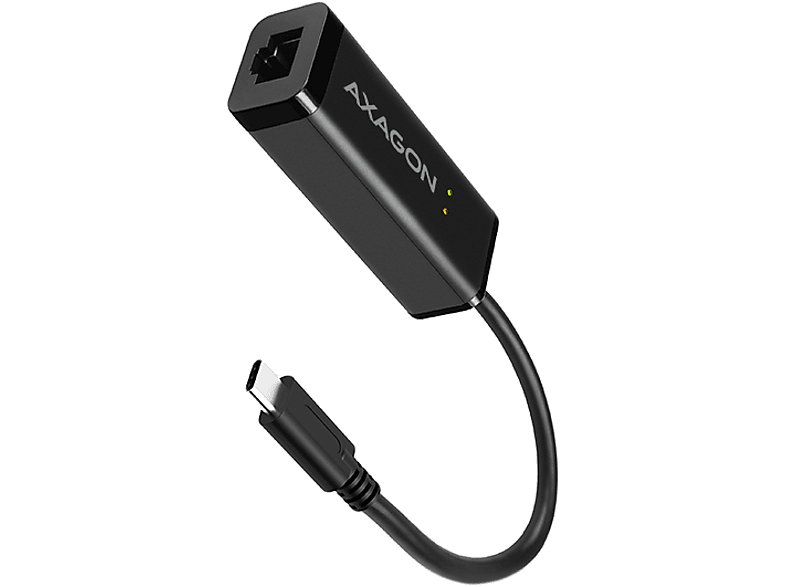 AXAGON USB 3.2 Gen1 hálózati RJ-45 Gigabit LAN adapter, 10/100/1000 Mbps, Type-C, fekete (ADE-SRC)