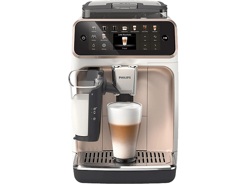 PHILIPS EP5543/80 LatteGo Kaffeevollautomat Weiss/Rosa lackiert