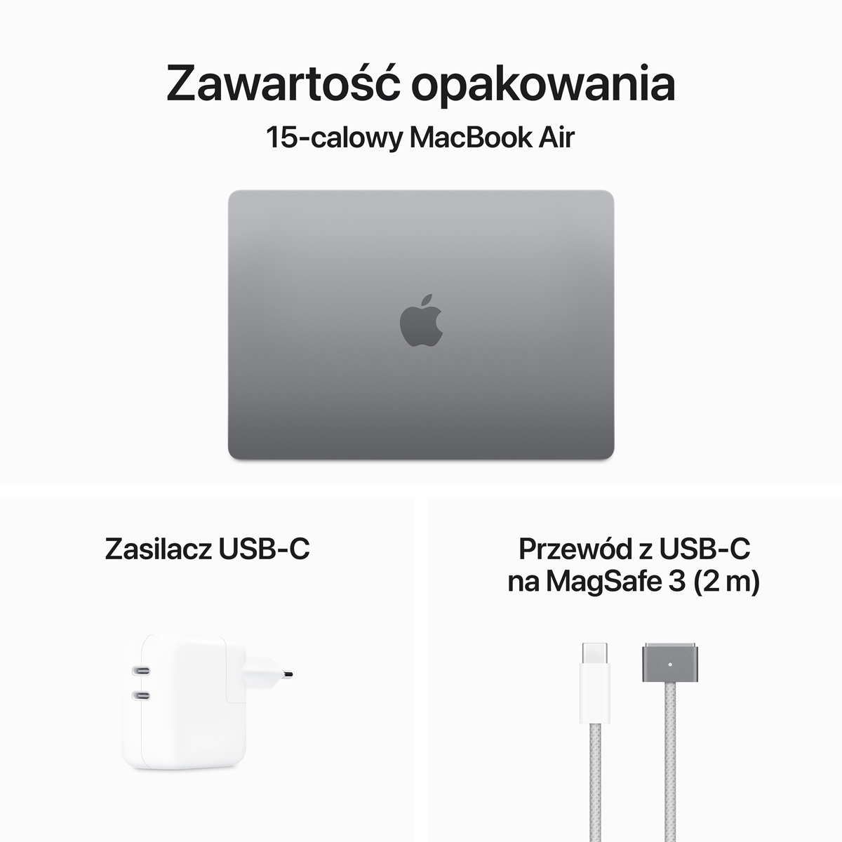 Laptop APPLE MacBook Air 15 M3/8GB/512GB SSD/INT/macOS Gwiezdna szarość