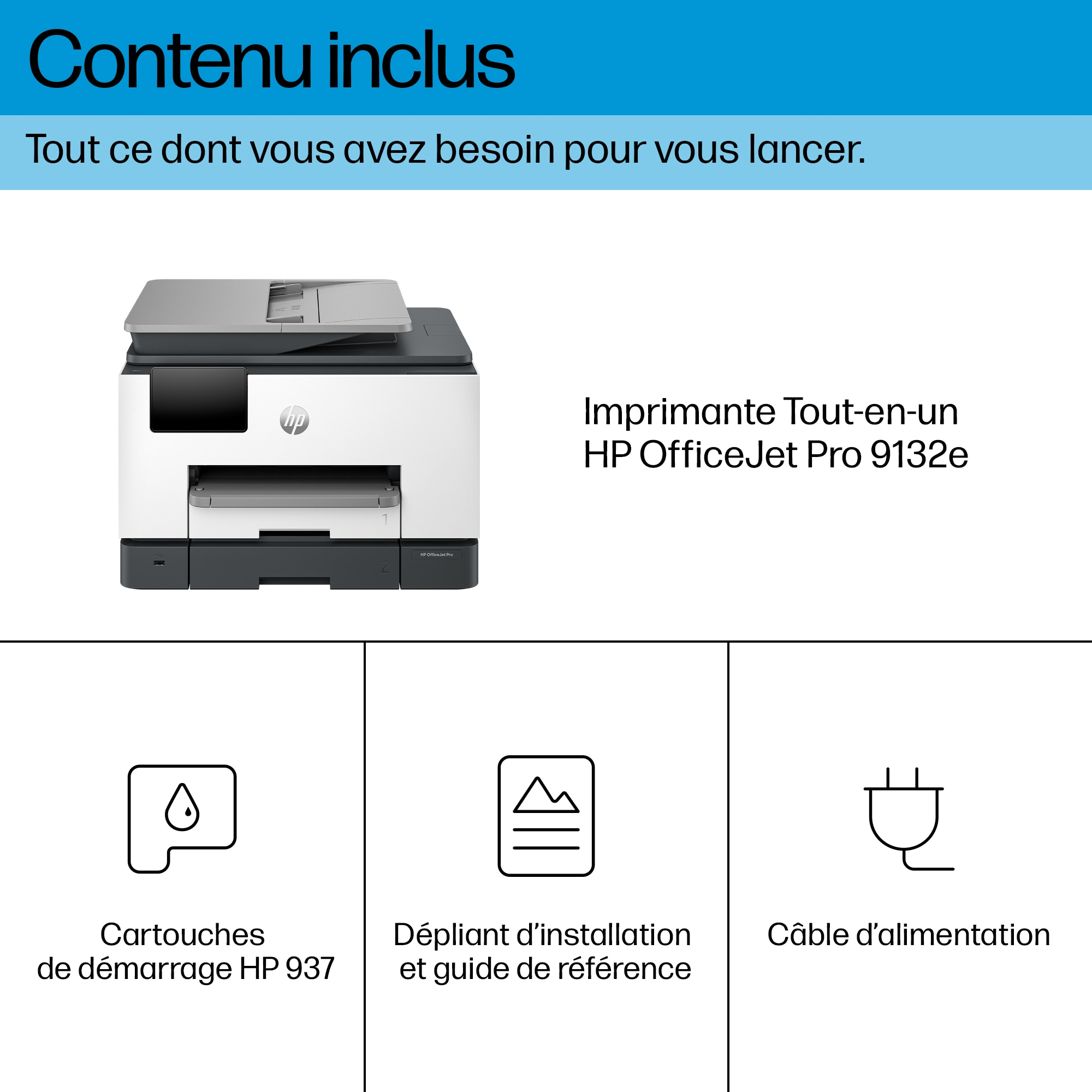 HP OfficeJet Pro Par 9132e Sans fil All-in-One Couleur Imprimante Imprimante