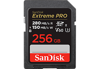 SANDISK Extreme Pro 256GB V60 UHS-II, 280/150MB/s,V60,C10,UHS-II SDXC Hafıza Kartı