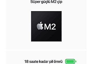 APPLE MacBook Air M2 8GB-256GB SSD 13.6inç Uzay Grisi MLXW3TU/A_3