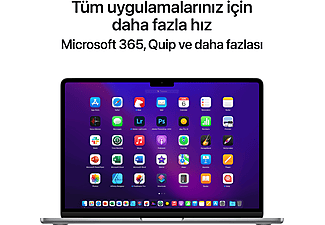 APPLE MacBook Air M2 8GB-256GB SSD 13.6inç Uzay Grisi MLXW3TU/A_9