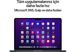 APPLE MacBook Air M2 8GB-256GB SSD 13.6inç Gece Yarısı MLY33TU/A_9