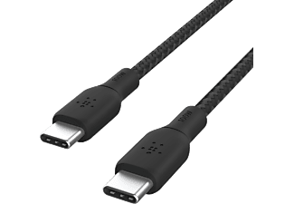 BELKIN BoostCharge USB-C to USB-C 100 W 2 m Örgülü Kablo Siyah