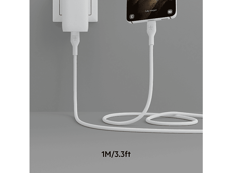 BELKIN BoostCharge Flex 1 m USB-C to USB-C Silikon Kablo Beyaz_2