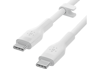 BELKIN BoostCharge Flex 1 m USB-C to USB-C Silikon Kablo Beyaz_0