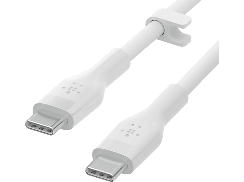 BELKIN Boostcharge Flex Usb-C'den Usb-C'ye Kablo 60W 1 m Beyaz