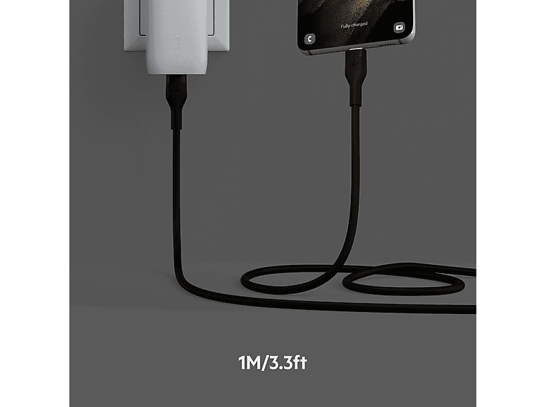 BELKIN BoostCharge Flex 1 m USB-C to USB-C Silikon Kablo Siyah_2