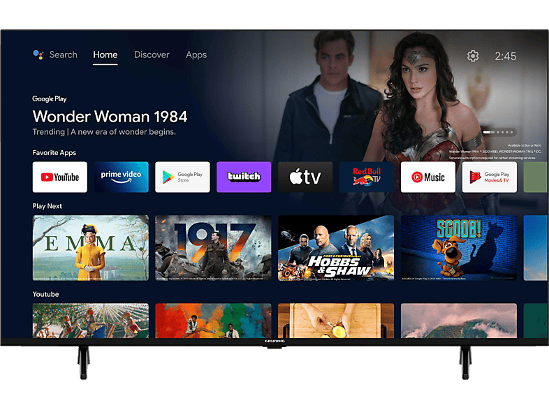 GRUNDIG 75 VCE 223 Smart TV (75 Zoll / 189 cm, UHD 4K, SMART TV, Android 11)