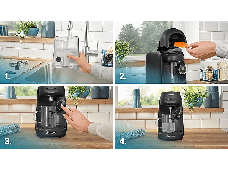Bosch TAS162E Finesse friendly Kapselmaschine Real Black — Foto 2 von 5