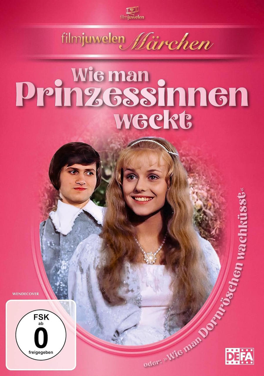 DVD-Cover: Ein lächelndes Paar. Der Titel lautet 'Wie man Prinzessinnen weckt'.