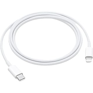 Apple Cable de USB-C a Lightning, iPhone, iPad o iPod, Thunderbolt 3 (USB-C), 1 metros, Blanco