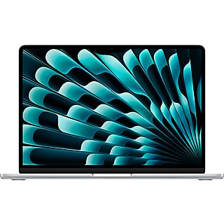 APPLE MacBook Air 13 Zoll (2024), M3 Chip mit 8-Core GPU, 8 GB RAM, 256 GB SSD, 30W USB-C Power Adapter, Silber