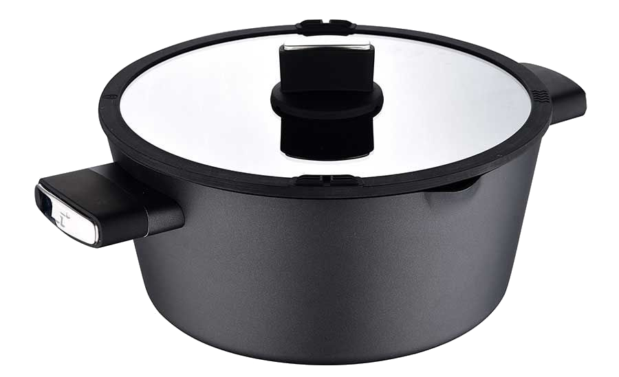 BERGNER BG-35912-BK Lábas fedővel 28cm díszdobozos