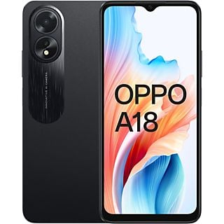 OPPO Smartphone A18 - 128 GB - 4G - Glowing Black (CPH2591GK)