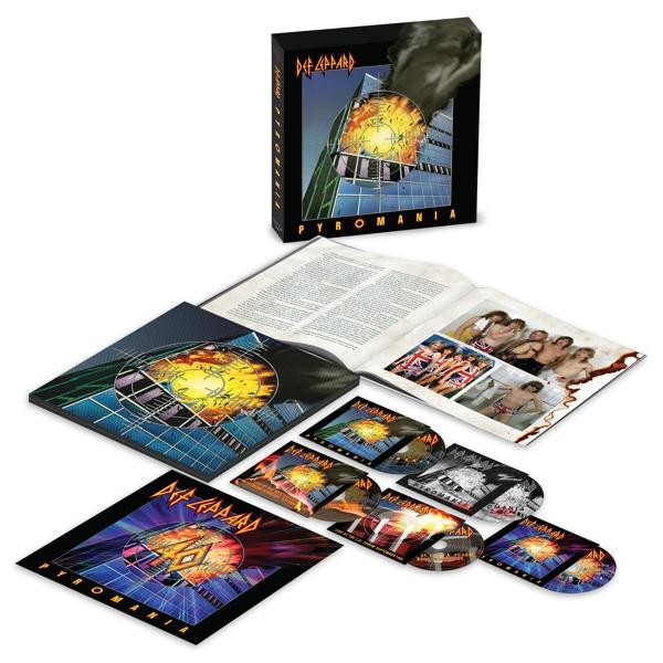 Def Leppard album box set borítóval és CD-kkel.