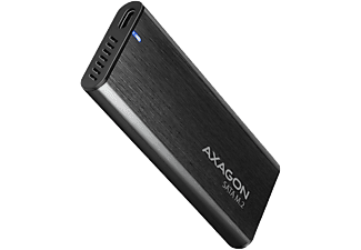 AXAGON USB 3.2 Gen2 külső M.2 SATA SSD ház, USB Type-C, csavarmentes alumínium ház (EEM2-SBC)