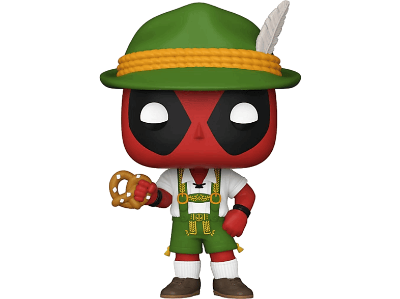 Figura Funko Pop! - Deadpool Lederhosen Deadpool, Vinilo, 9 cm, Bobblehead