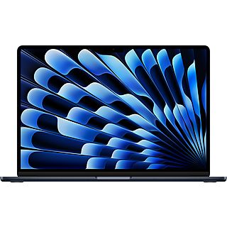 APPLE MacBook Air 15 Zoll (2024), M3 Chip mit 10-Core GPU, 8 GB RAM, 512 GB SSD, 35W Dual USB‑C Port Power Adapter, Mitternacht