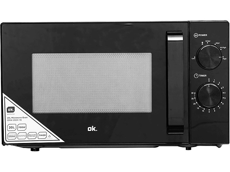 OK. OMW 2024-1 B, Solo Mikrowelle (700 Watt)
