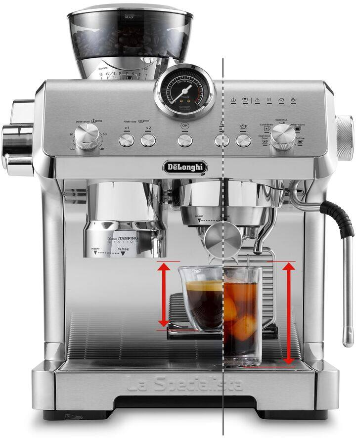 DE-LONGHI EC9555.M La Specialista Opera Espressomaschine Silber