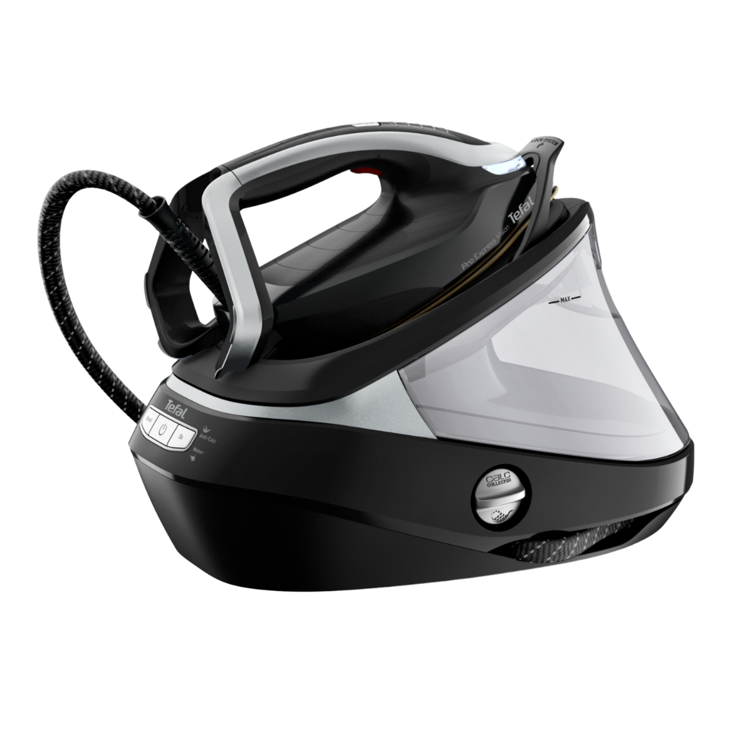 Tefal Gv9821 Pro Express Vision Stoomstrijkijzer Zwart En Zilver