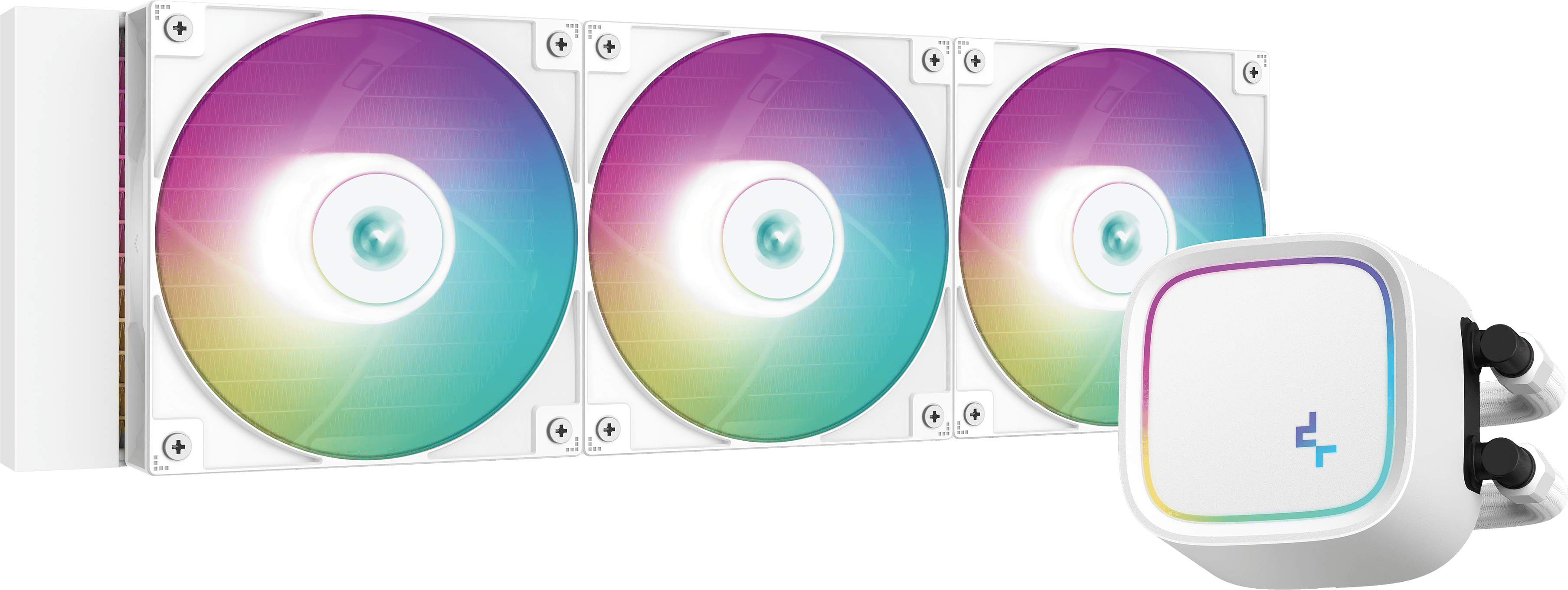 DEEPCOOL LE720 WH univerzális CPU vízhűtés, ARGB, 3x12cm, PWM, 4pin, fehér (R-LE720-WHAMMN-G-1)