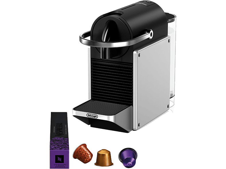 De'Longhi Nespresso® Pixie EN127.S, 1260W, 19 bar, 1 l, 2 tamaños taza, Plata