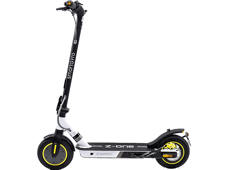 Patinete eléctrico - Smartgyro Z-One, Pot máx. 400W, nom 350W, Hasta 100 kg, 8000 mAh, Vel 30 km/h, 10" Neumáticos, Triple Frenada, Gris