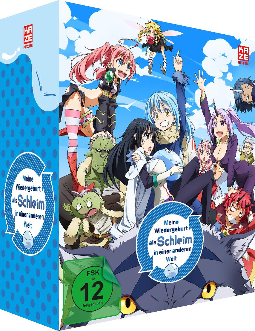 Eine Box-Set einer Anime-Serie mit mehreren Charakteren auf dem Cover, farbenfrohes Design.