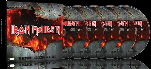 Iron Maiden CD box set. Több CD egy tokban, lángokkal és szöveggel.
