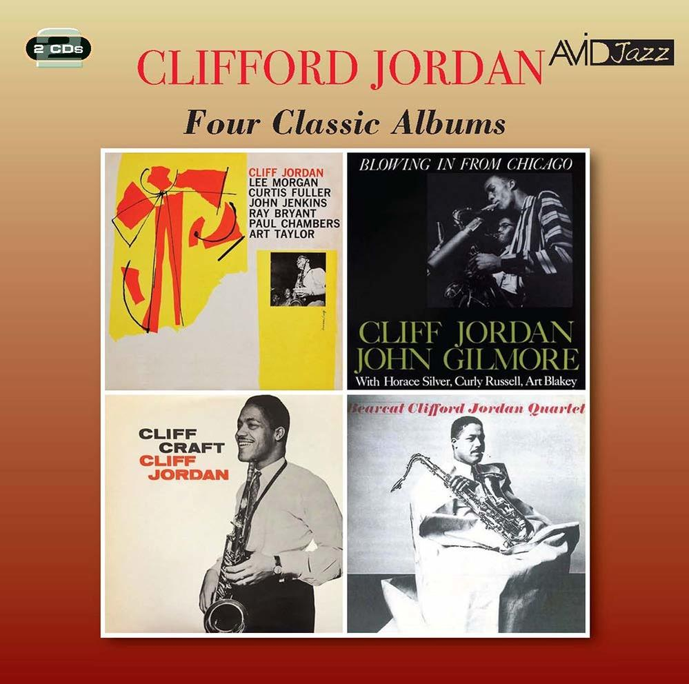 Album borítója négy jazz album borítóval és szöveggel: Clifford Jordan.