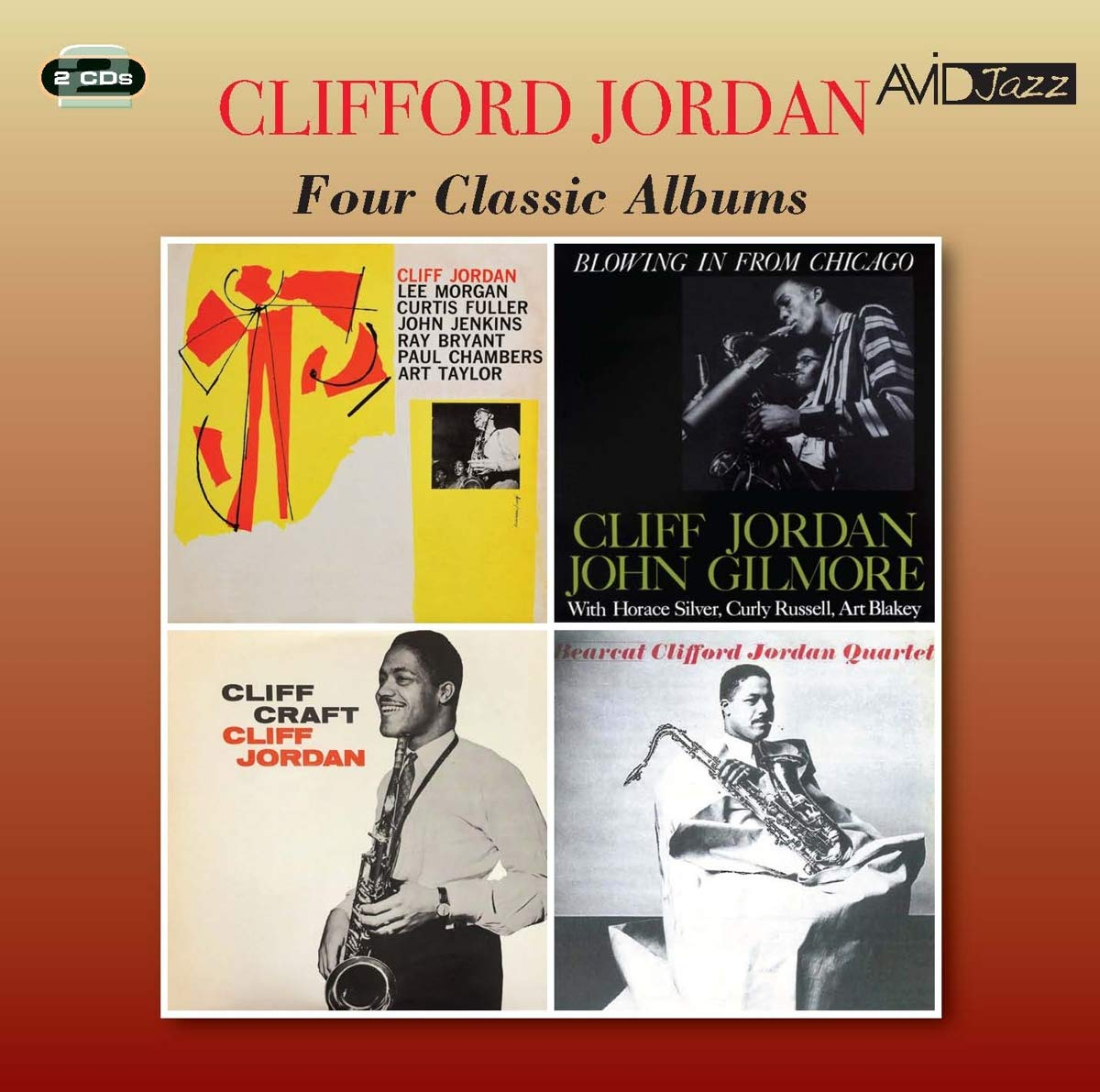 Clifford Jordan jazz album borítók, több kép. Négy klasszikus album.
