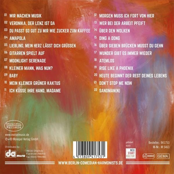 CD-Albumcover mit Titelliste und Logo einer Musikfirma.