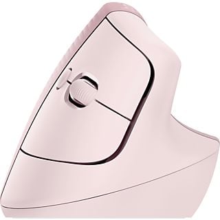 Ratón inalámbrico - Logitech Lift Vertical, Ergonómico, 4000 ppp, Botones personalizables, Multidispositivo, Windows-Mac, USB Logi Bolt, Rosa