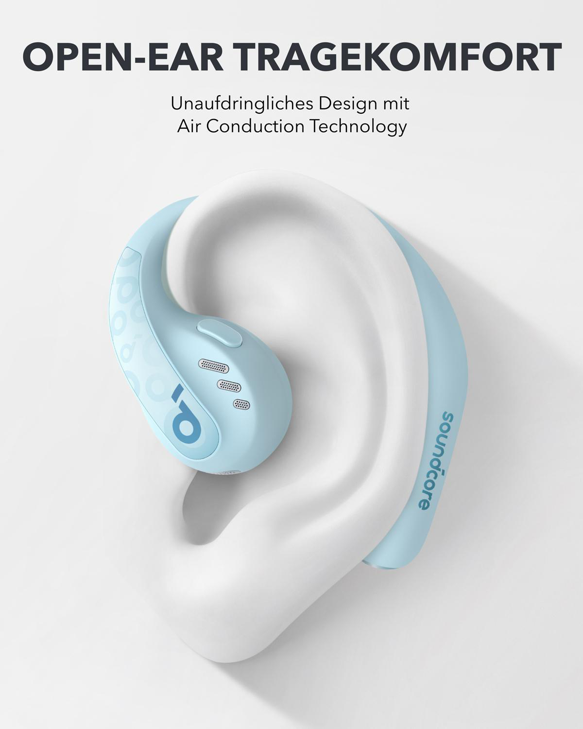 Soundcore by Anker AeroFit Pro Kopfhörer Aquamarinblau