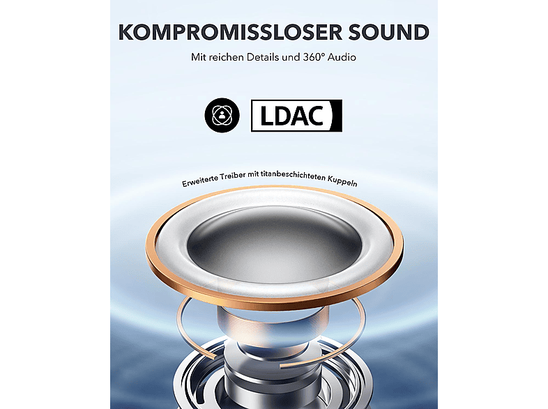Thumbnail - SOUNDCORE BY ANKER AeroFit Pro, Open-ear Kopfhörer Bluetooth Aquamarinblau