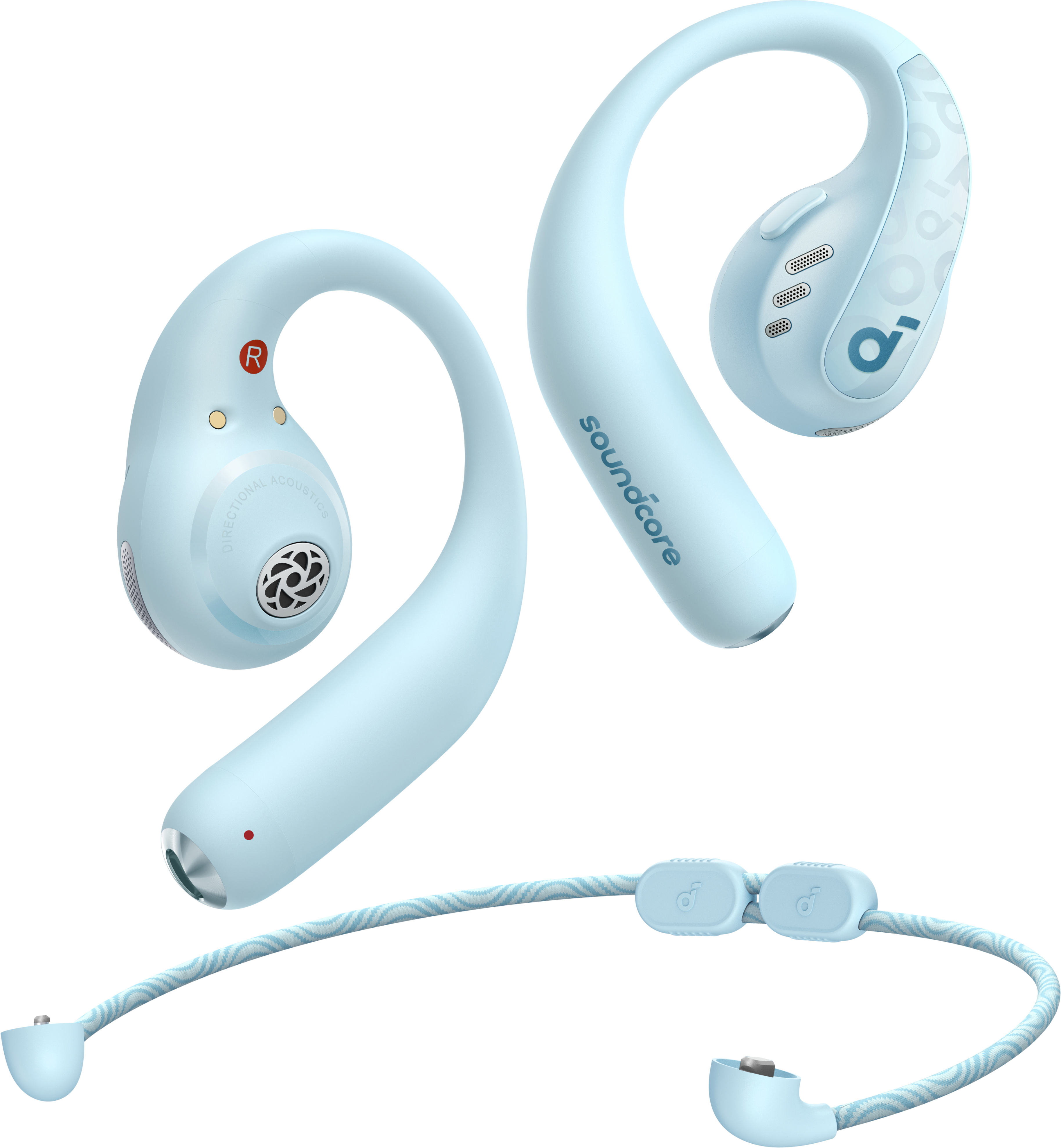 Soundcore by Anker AeroFit Pro Kopfhörer Aquamarinblau