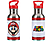 Super Mario fém vizes palack szívószállal