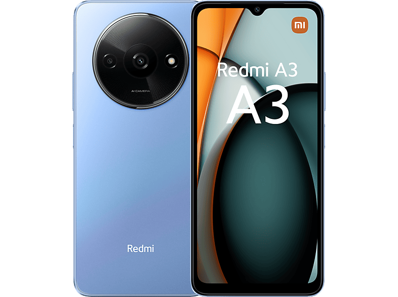 Móvil - Xiaomi Redmi A3, Azul, 128 GB, 4 GB RAM, 6.71