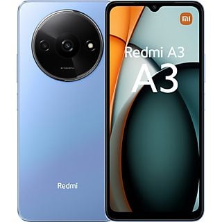 Móvil - Xiaomi Redmi A3, Azul, 128 GB, 4 GB RAM, 6.71" HD+, MediaTek Helio G36, 5000 mAh, Android