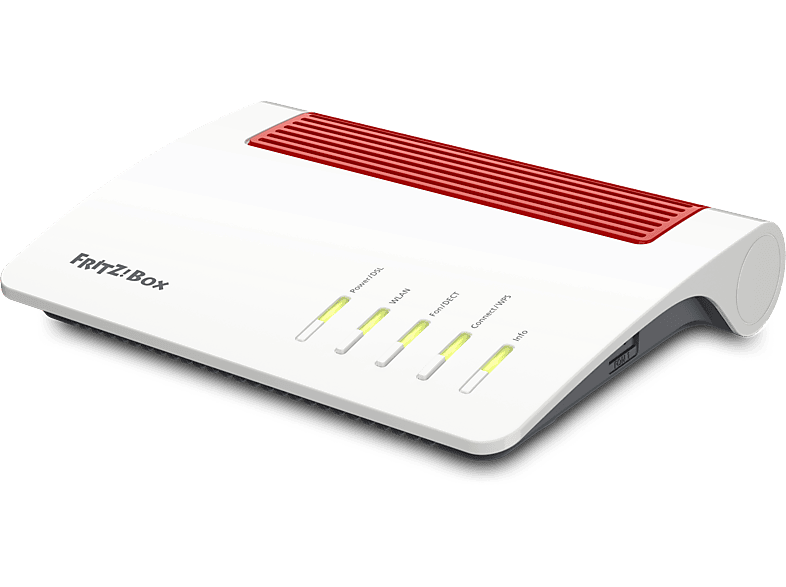 AVM WLAN Router FRITZ!Box 7590 AX Edition A/CH, Wi-Fi 6, 2.400 + 1.200 MBit/s, MIMO, 4x Gigabit-LAN, IPv6, Mesh, DECT, Weiß