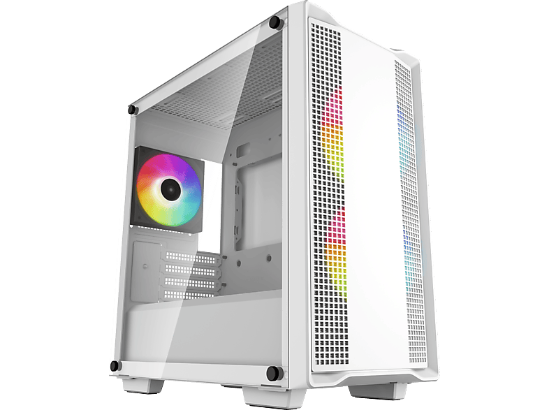 DEEPCOOL CC360 WH ARGB ablakos számítógépház, Micro-ATX, 3x12cm, RGB ventilátor, fehér (R-CC360-WHAPM3-G-1)