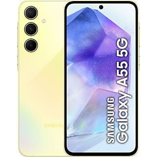 Móvil - Samsung Galaxy A55 5G, Yellow, 256GB, 8GB RAM, 6.6" FHD+ Super AMOLED, Exynos 1480 Octa-Core, 5000 mAh, Android