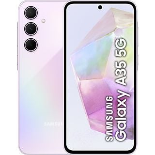 Móvil - Samsung Galaxy A35 5G, 128GB, 6GB RAM, 6.6" FHD+, Exynos 1380, 5000 mAh, Android 14, Light Violet