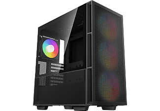 DEEPCOOL CH560 Mid-Tower ablakos számítógépház, 1x12cm + 3x14cm RGB ventilátor, fekete (R-CH560-BKAPE4-G-1)