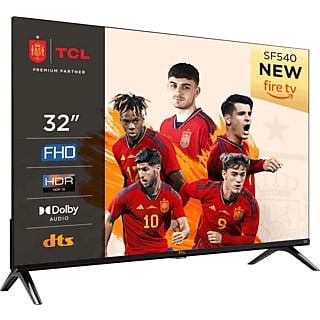 TV DLED 32" - TCL 32SF540, Fire TV, Full-HD, Procesador cuatro nucleos, HDR10, Dolby audio, Negro