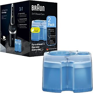 Accesorio afeitadora - Braun cartuchos de limpieza ShaverCare 3 en 1 para SmartCare Center, 2 unidades