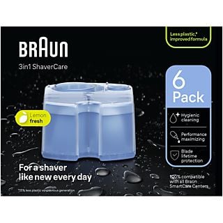 Accesorio afeitadora - Braun cartuchos de limpieza ShaverCare 3 en 1 para SmartCare Center, 6 uds